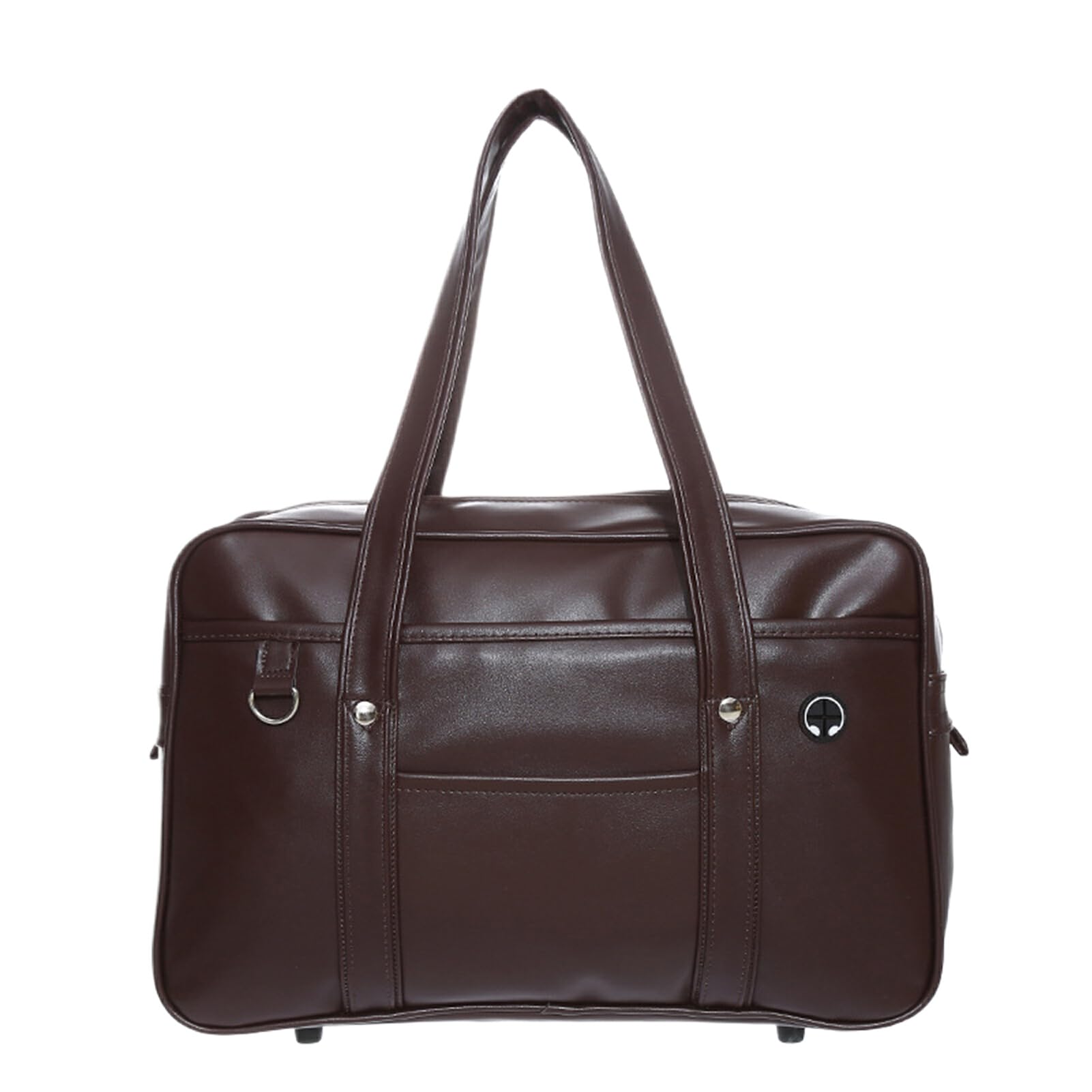 FIOERDTUIE Bolso escolar informal japonés para uniforme de estudiante, bolso de mano de cuero PU de gran capacidad para ordenador portátil, bolso de hombro de PU informal japonés