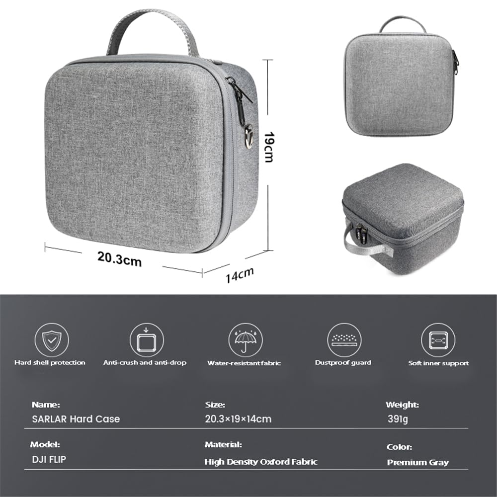 Étui de transport DJI Flip - Sac de rangement portable avec bandoulière pour DJI Flip Fly More Combo, étui avec télécommande RC 2/N3