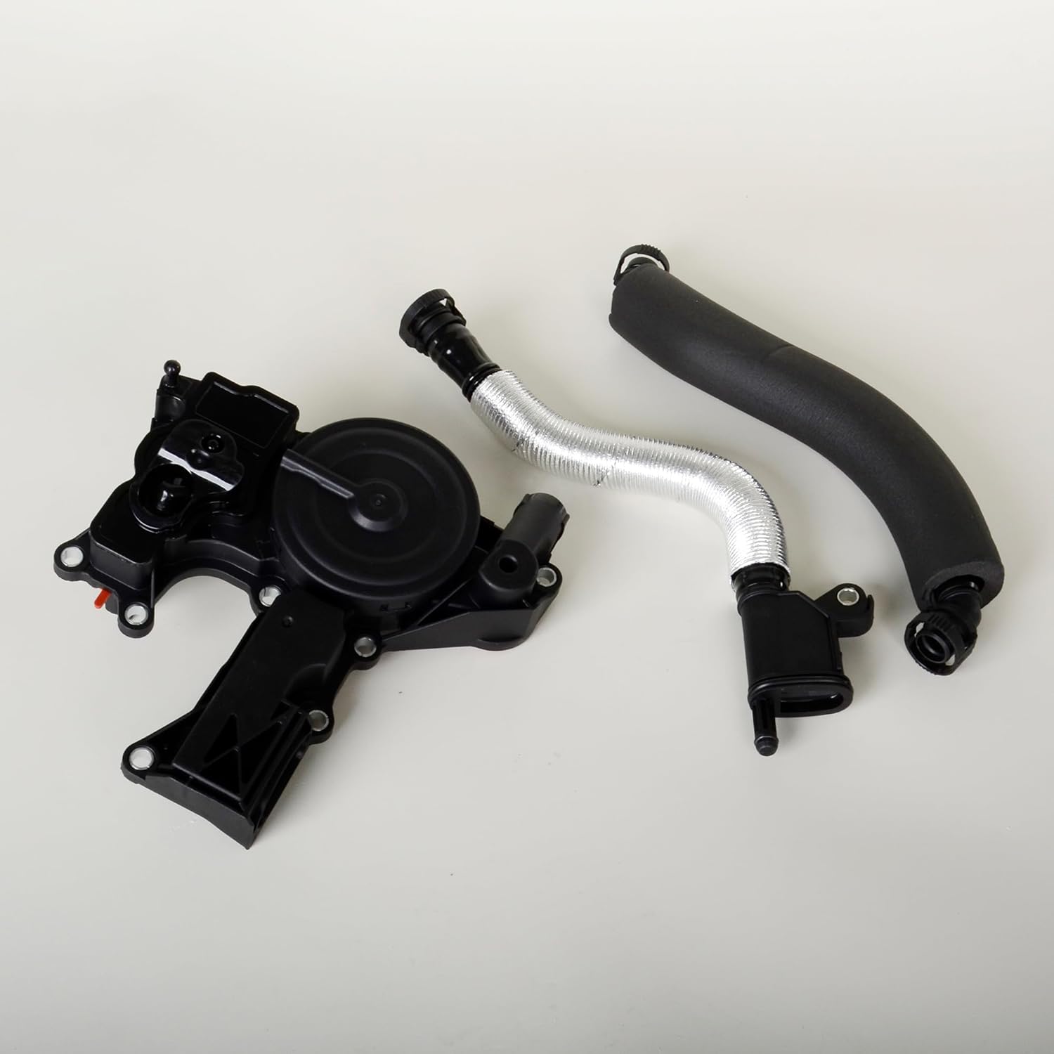 PCV Valve Engine Crankcase Vent Oil Separator Breather Hose Kit 06H103495AH Compatible with Audi A3 A4 A5 Q5 TT 2008-2015, Volkswagen Beetle CC Eos Jetta Tiguan Replace OE 06H103495AB