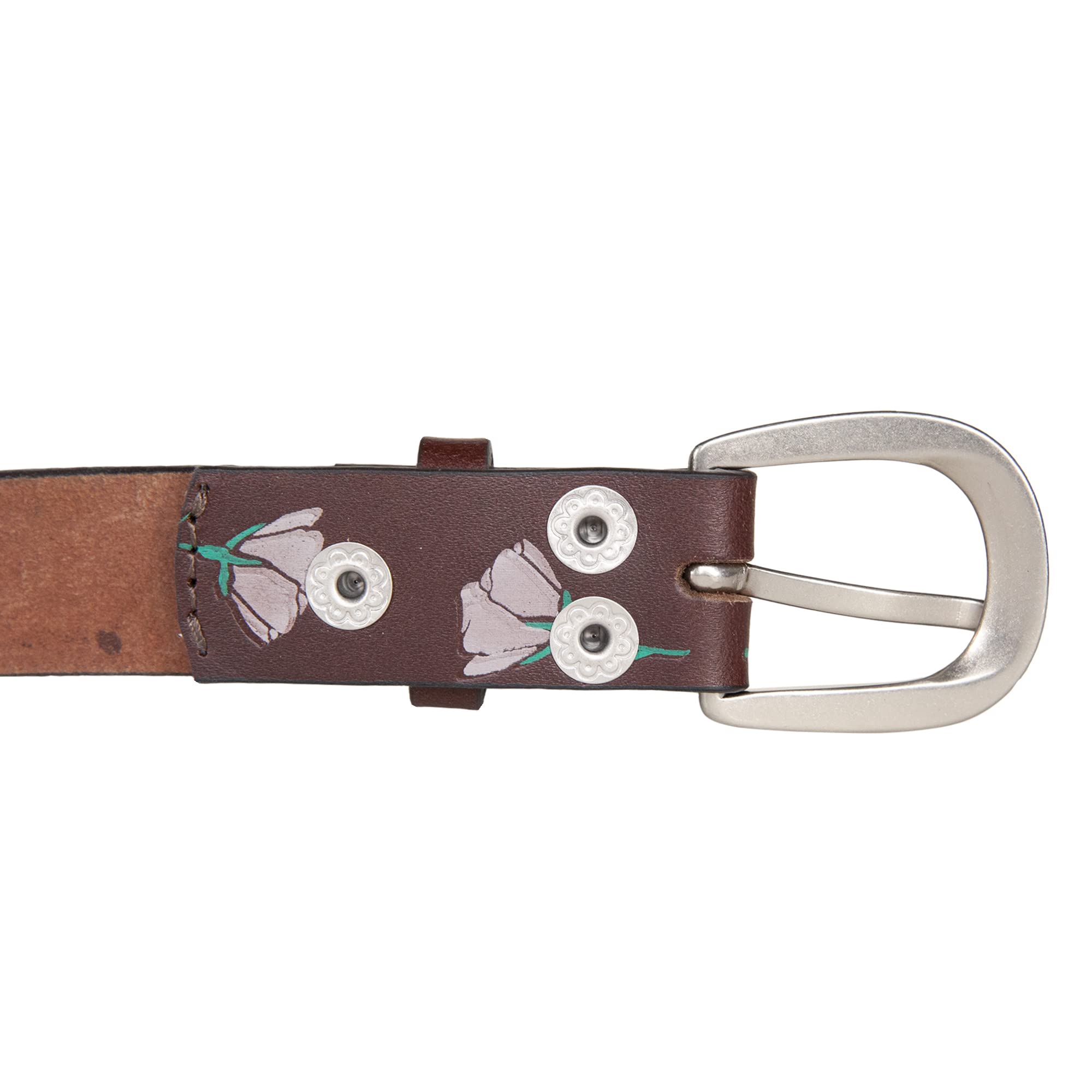 Lucky Brand Pasek Kobiety Skórzany pasek z tłoczonym paskiem