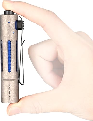 ACEBEAM Rider RX 700 Linterna LED de alto lúmenes recargable, linterna AA EDC de bolsillo con clip, mini luz flash pequeña súper brillante, 519A-V1