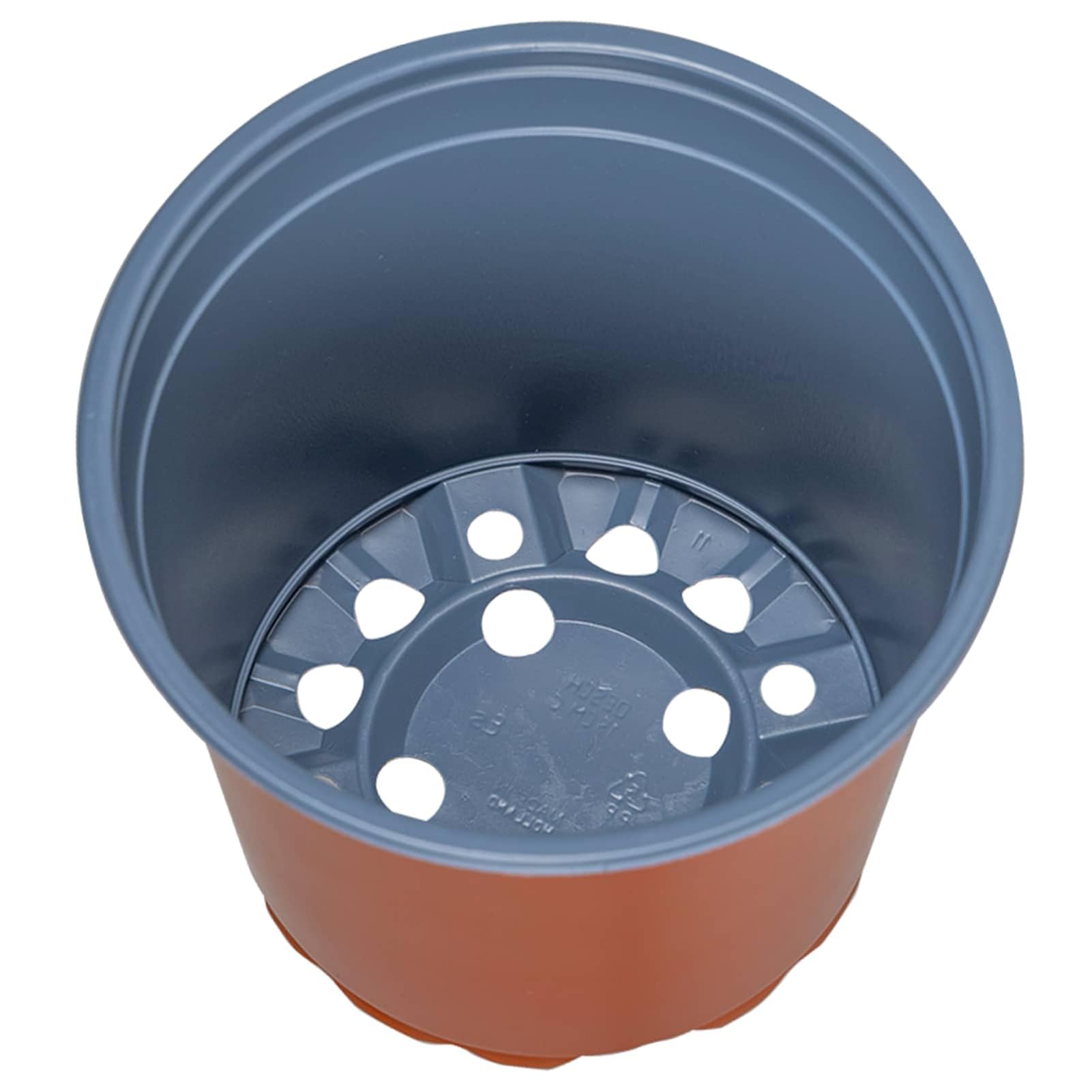 Blumentopf Set 50 Stück 15 x 15 x 13 cm Kunststoff in Terrakotta mit Entwässerungslöchern für Balkon Garten Wohnbereich