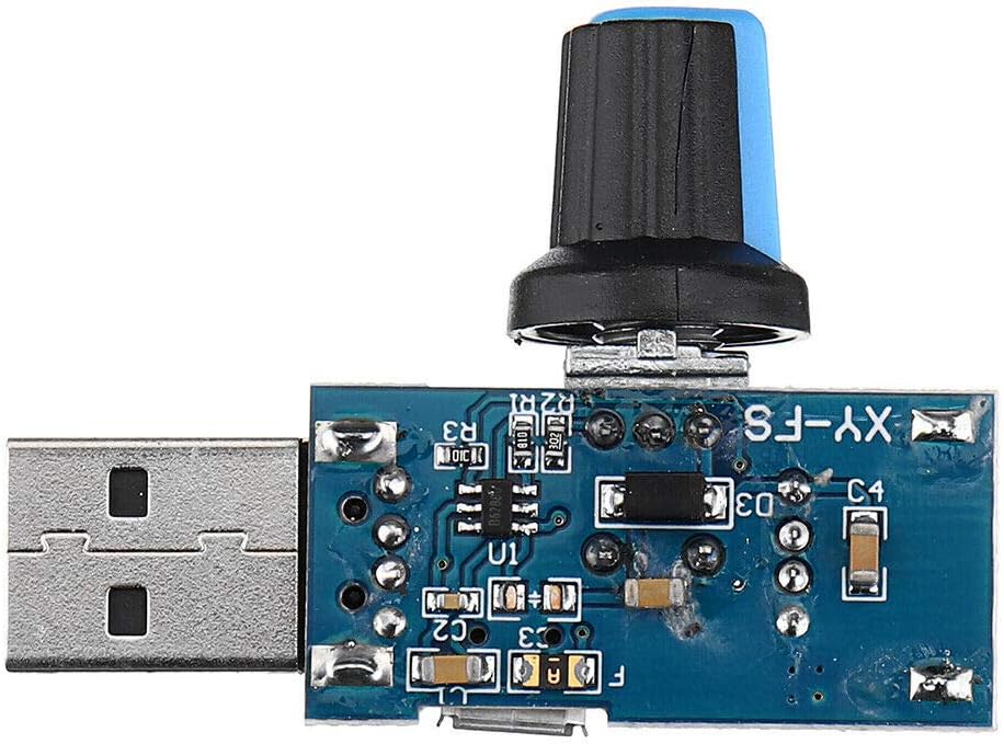 Electronic Components 5Pcs USB Fan Speed Controller Module Reducing Noise Multi-stall Adjustment Gover