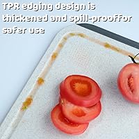 Vista 5 de Tabla de cortar de doble cara, tabla de cortar de acero inoxidable 304 para cocina, tabla de cortar grande, tabla de cortar de grado alimenticio