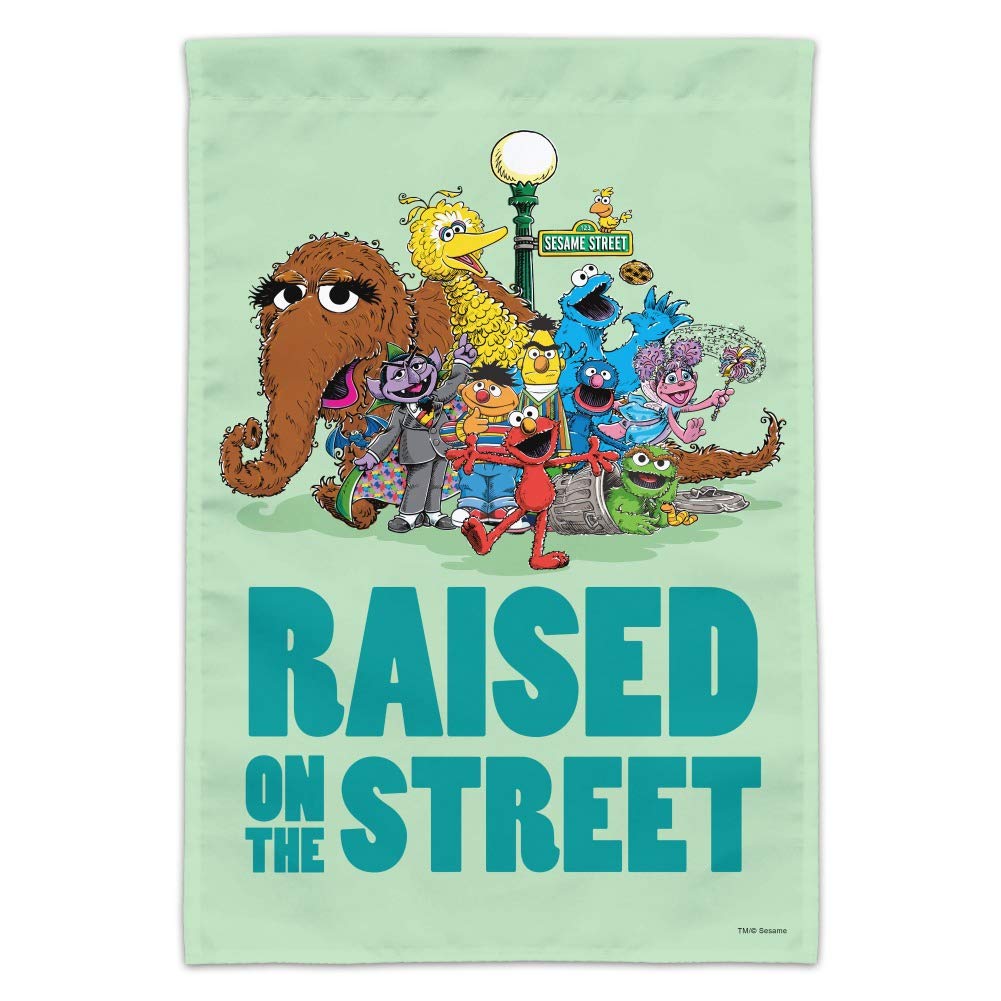Sesame Street Raised on the Street Garden Yard Flag