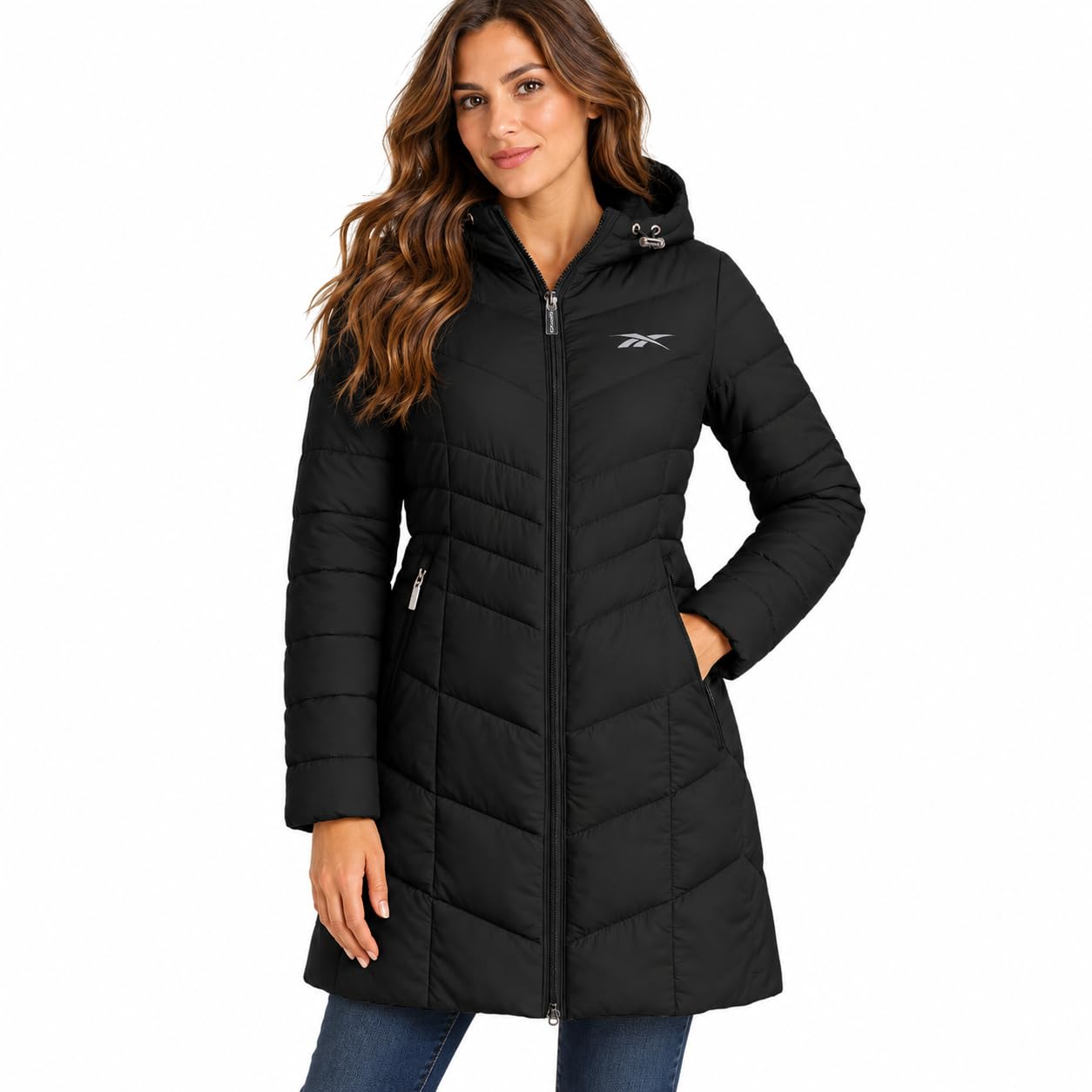 Womens Long Parka Quilted Puffer Lightweight Winter Coat for Women