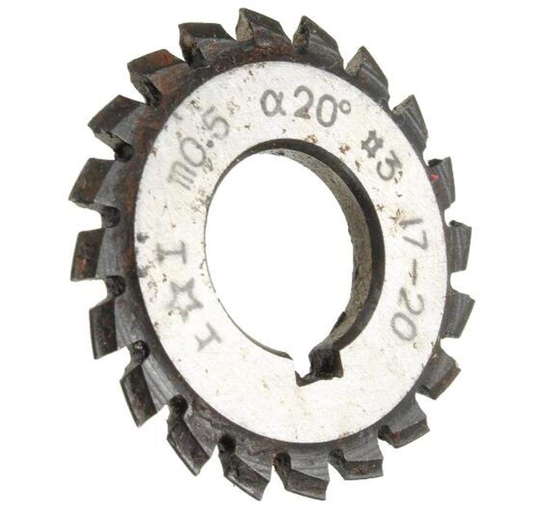 1PCS Module 0.5 PA20 Alésage 16mm # 1-8 HSS Involute Gear Fraise (#1)