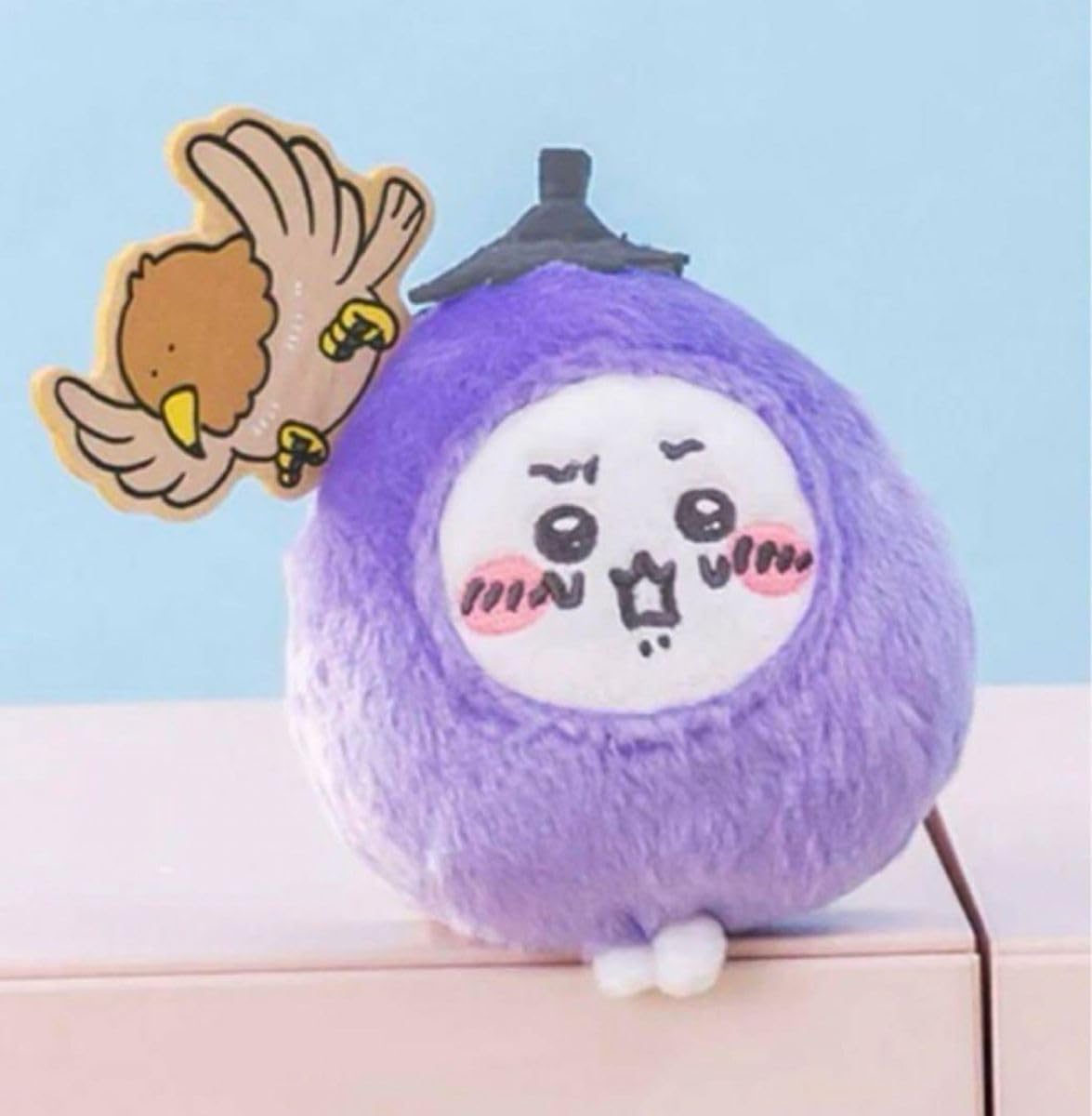 ちいかわ ナスビ マスコット 連れさられるナスビちいかわマスコット ぬいぐるみ ハッピーバック