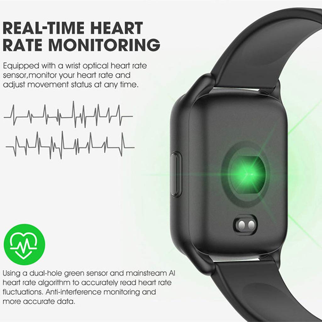 Monitor De Actividad Smart Fitness Monitor De Ritmo Cardíaco, Pulsera Deportiva Impermeable Podómetro De Calorías Rastreador De Sueño, para Hombres Mujeres Niños Android iOS