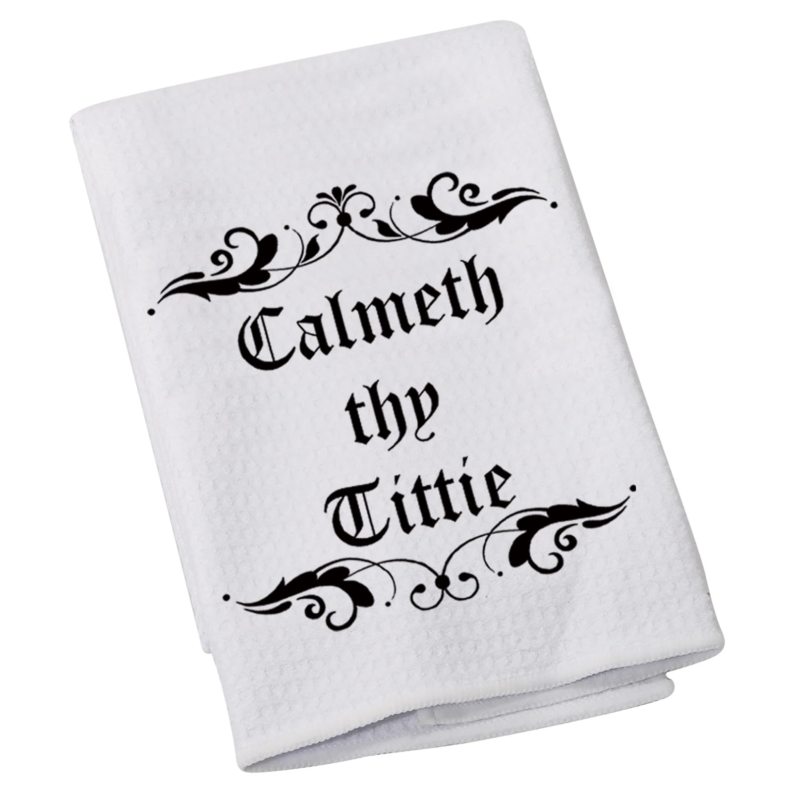 Serviette de cuisine gothique cadeau de pendaison de crémaillère amusant pour femme adulte