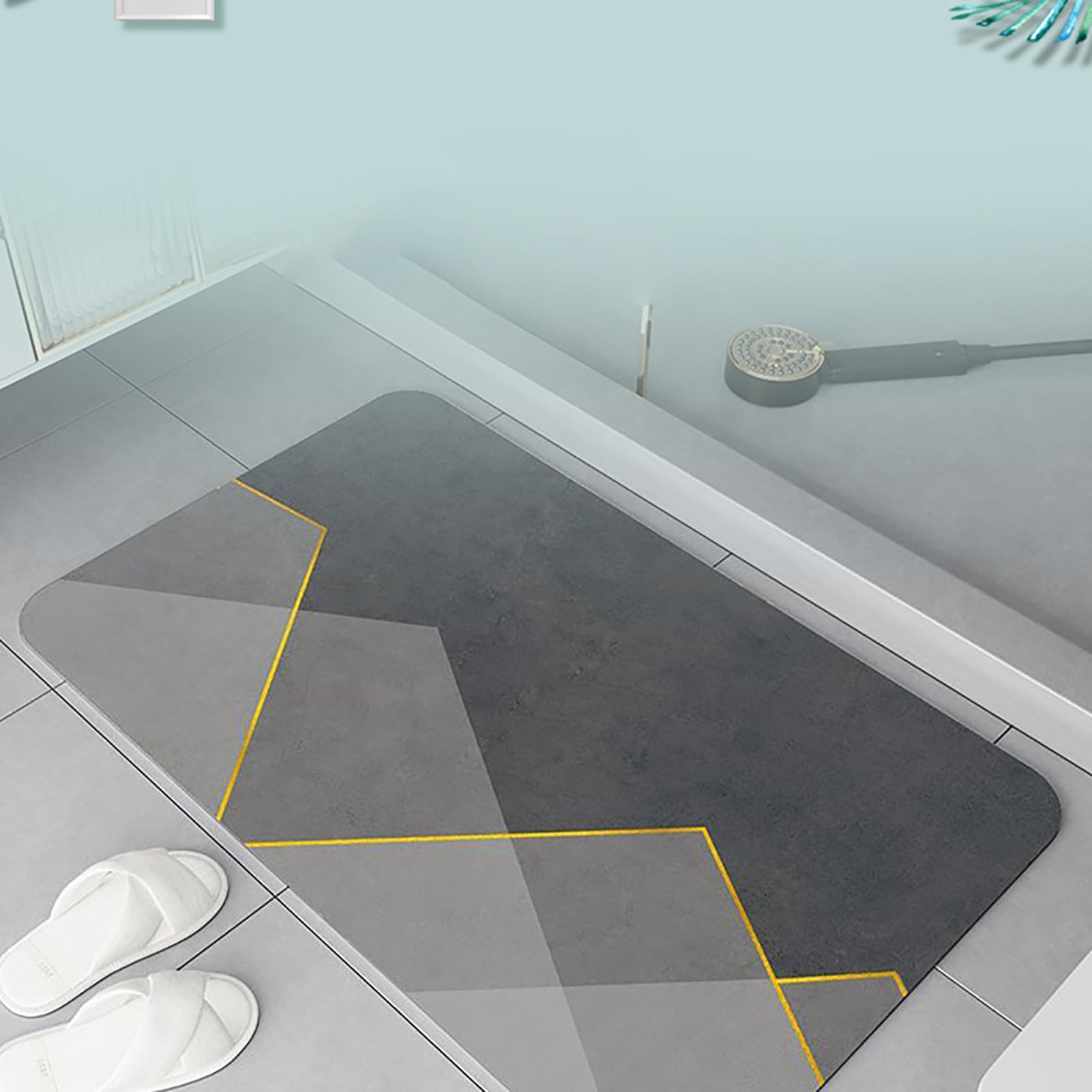 Tappeti Antiscivolo 80x120cm, Asciugatura Rapida Tappetino, Lavabile Morbido in Microfibra, Lavabile in Lavatrice Tappetino da Bagno, per Porta Doccia, Cucina, Sala d'Ingresso, Cameretta