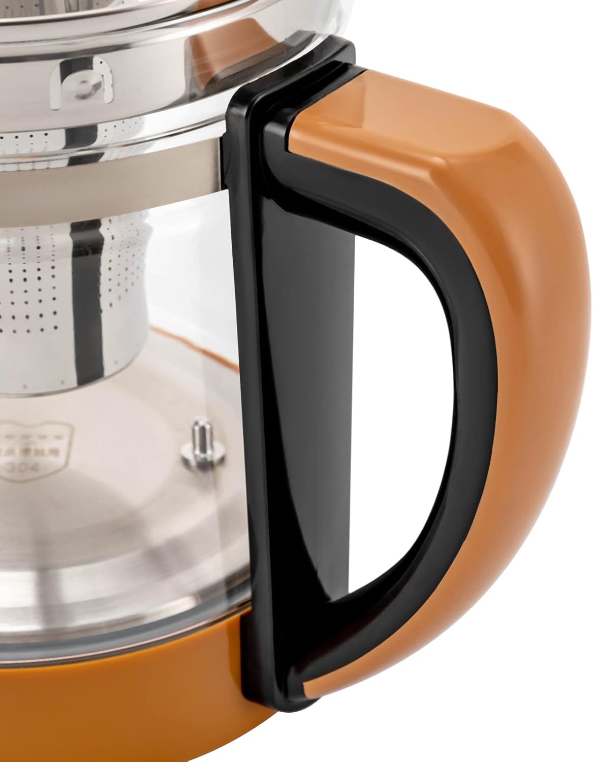 Electric Glass Kettle Electric Kettles for Boiling Water for 1.8 L, Electric Kettle Temperature Control Electric Kettle with Tea Infuse, Tea Maker 800W Multifunction Food-Grade Stainless Steel (Black)