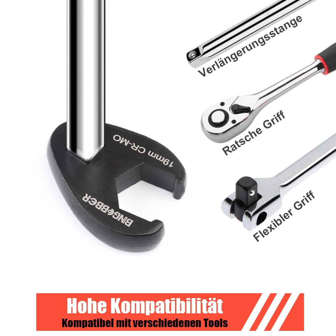 15 llaves de ranúnculo, llave inglesa, llave de tubo, par de torsión de 1/2" 3/8", accionamiento cuadrado exterior 8-24 mm
