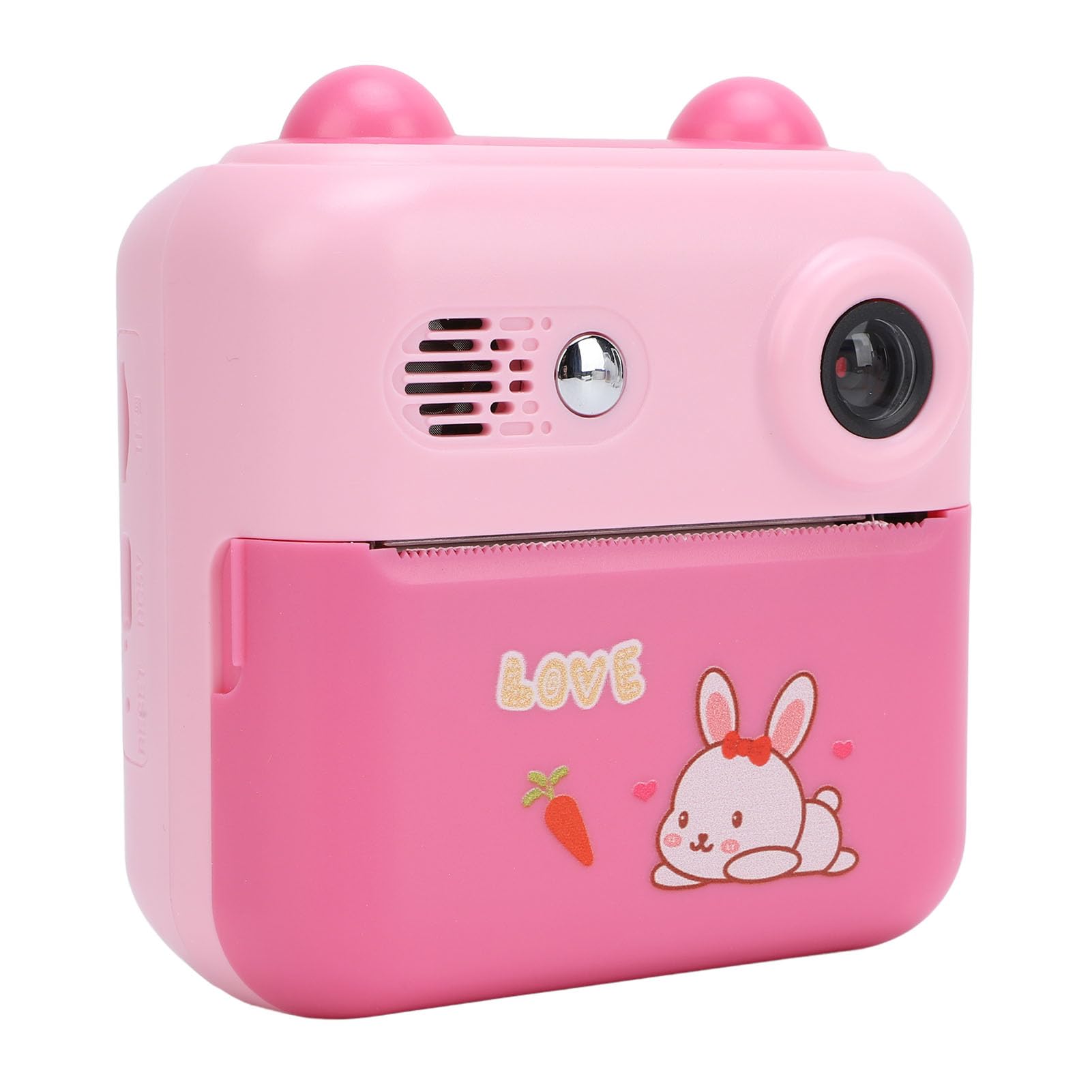 Fotocamera a Stampa Istantanea, Fotocamera Video Istantanea Digitale da 50 MP 1080P per Bambini, con Zoom Digitale 16X, Schermo IPS da 2,4 Pollici, Scatta e Stampa (Roseo)