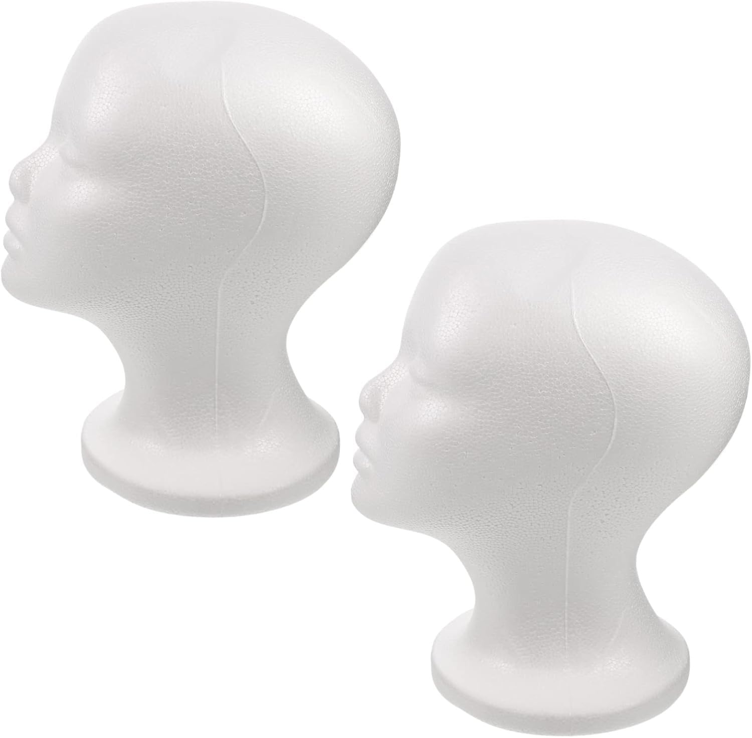 CONGRUI 2pcs Model Display Mannequin For Wigs Hats Scarves Lightweight And Portable Salon Photography Use