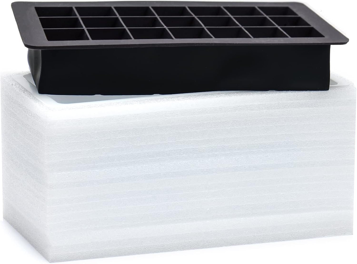 Clear Ice Cube Maker Tray Large Ice Cubes Silicone Mold