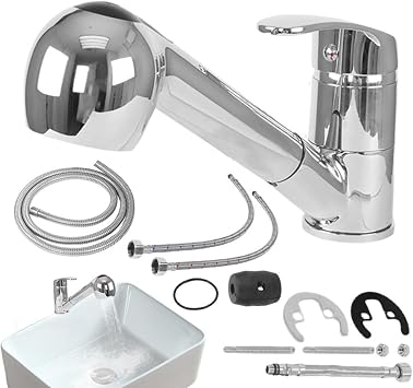 RV Kitchen Faucet Single Handle 1 Hole