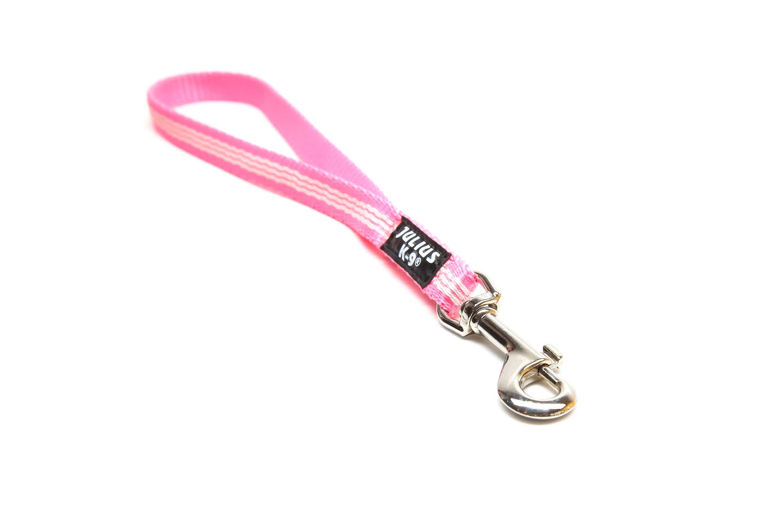 IDC Tubular Webbing Short Leash, 19 mm x 35 cm, Pink - Image 3