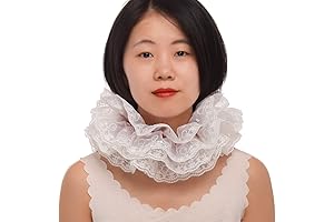 1pc Renaissance Lace Neck Ruffle