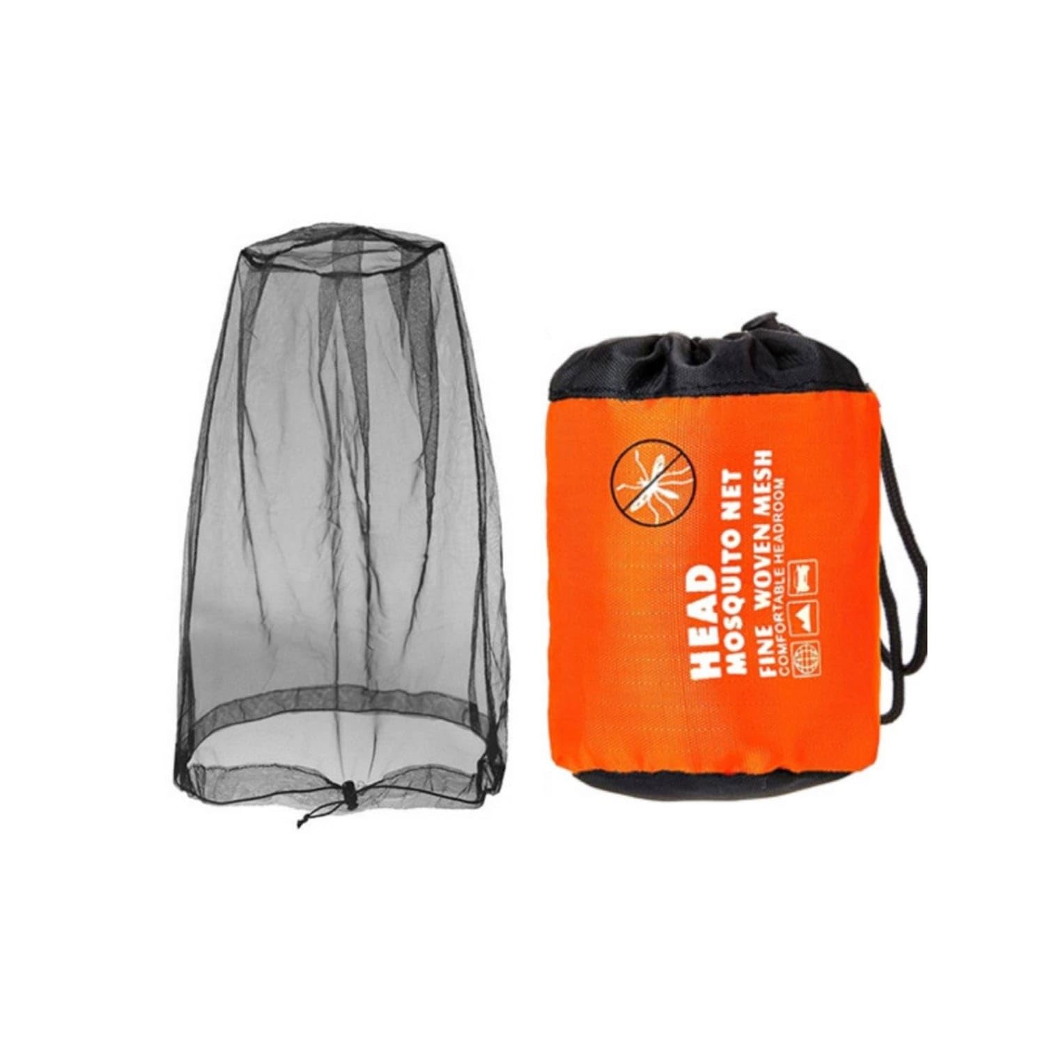 Lightweight Bug Head Net Storage Pouch Black, L Style | Storage Black Style L-image-26