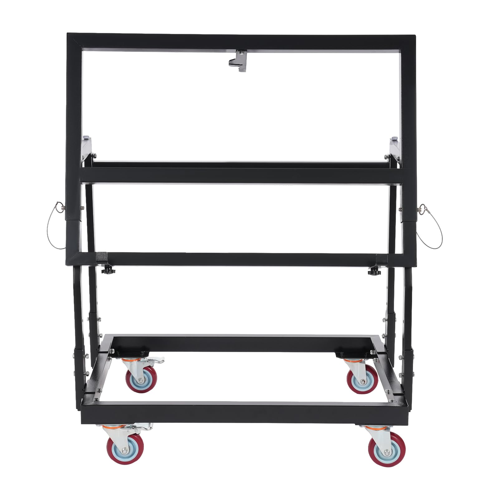 Panel Handler Cart and Shop Stand, Mobile Base Stand with 4 Rolling Casters, Steel Frame Construction Mobile Workbench, Adjustable Height Tilting Panel Carts