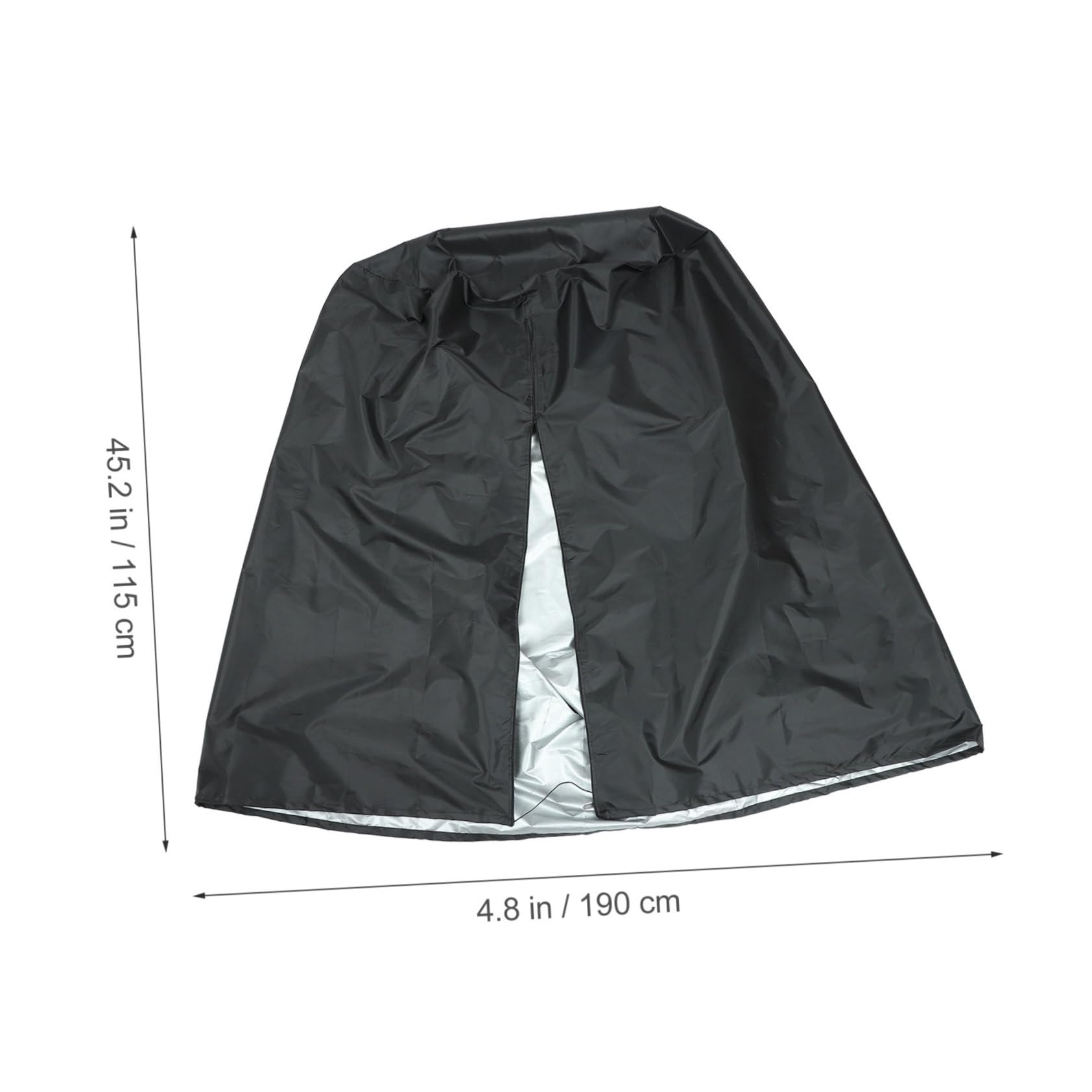 Kisangel Housse de Fauteuil Suspendu Œuf en Tissu Oxford Noir, Imperméable, Fermeture Éclair, Protection Solaire et Pluie pour Intérieur et Extérieur