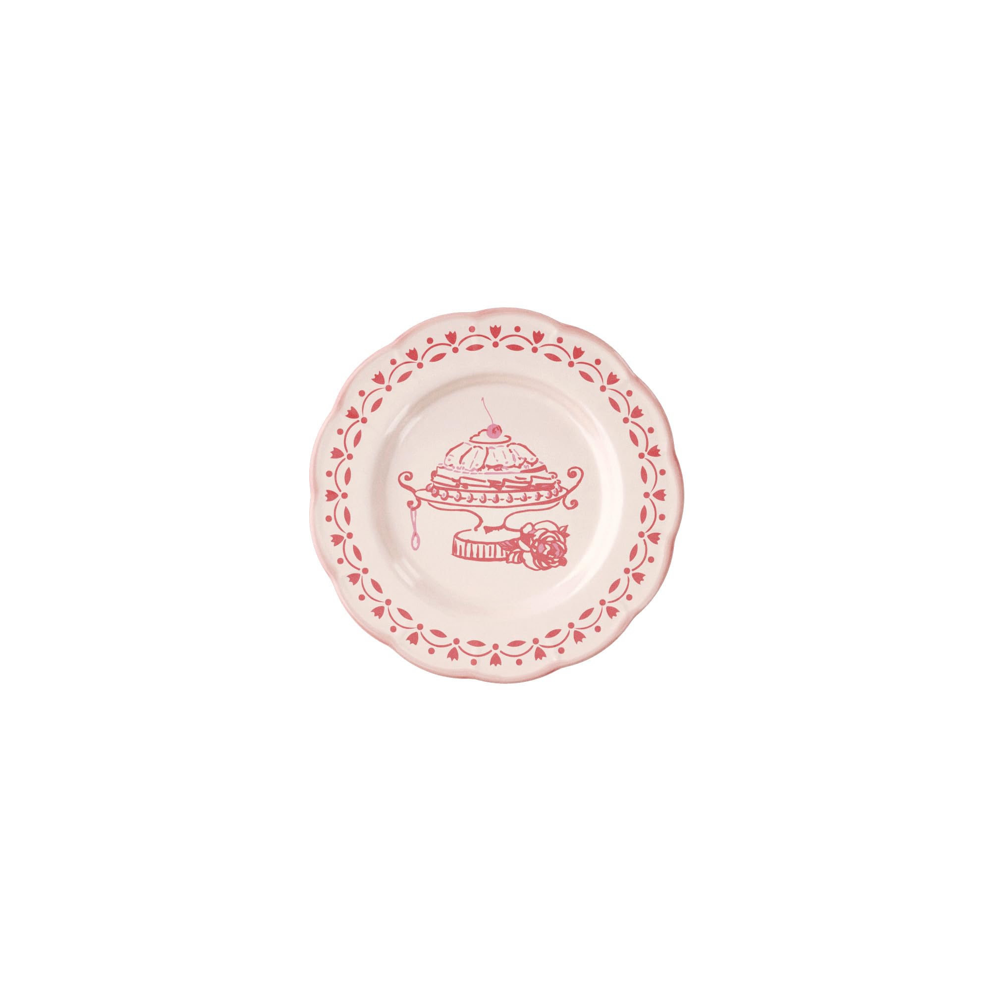 Guzzini - Josephine Melamine Dessert Plate 'Table Decor' (Powder Pink)