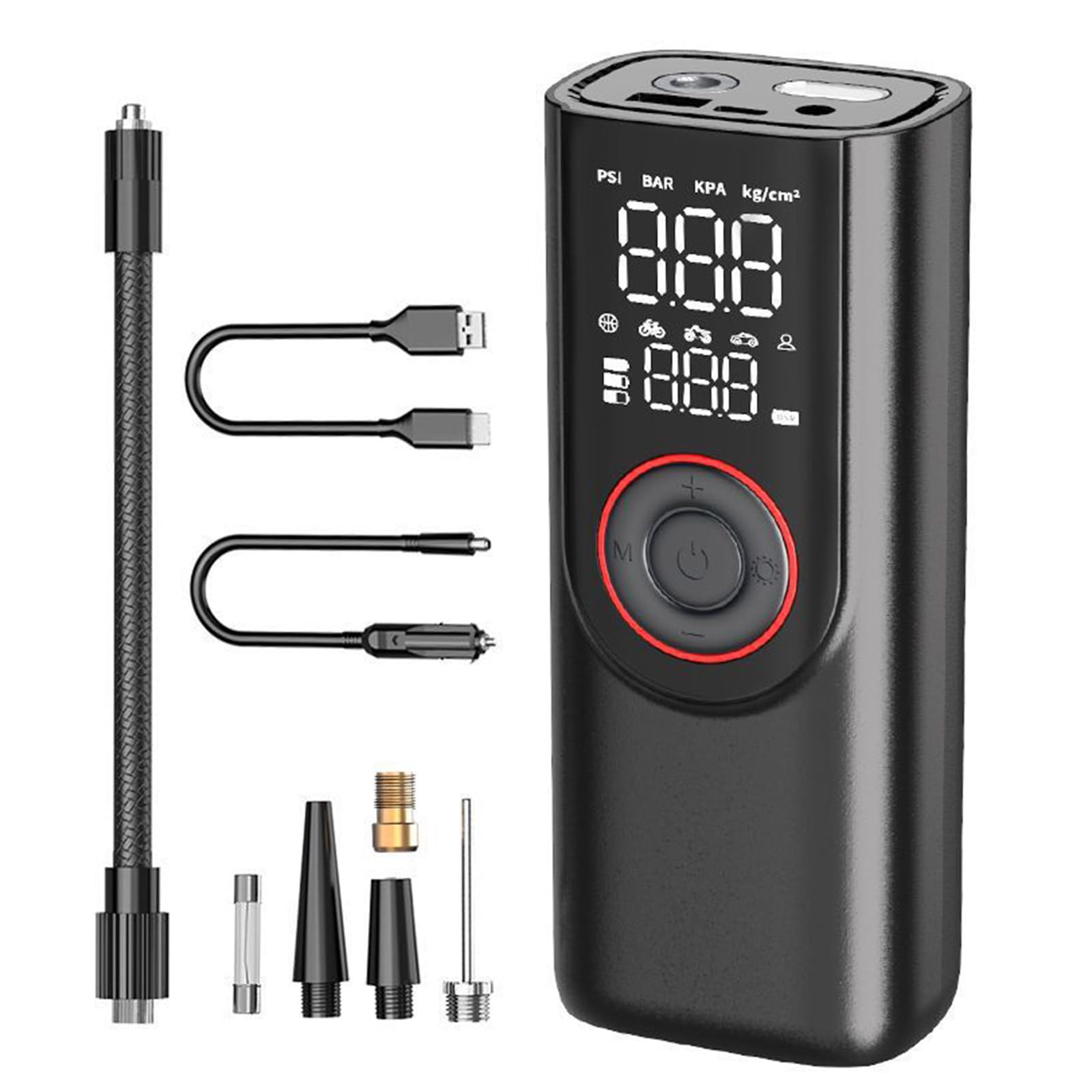 DIMITU Tire Inflator Portable Air Compressor 12V Cordless Car Tire Pumps Rechargeable Battery Powered Air Compressor