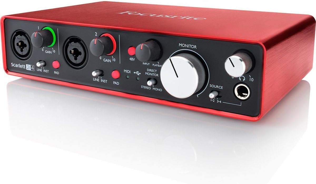 Focusrite Scarlett 2i4 (2nd Gen) USB Audio Interface with Pro Tools | First