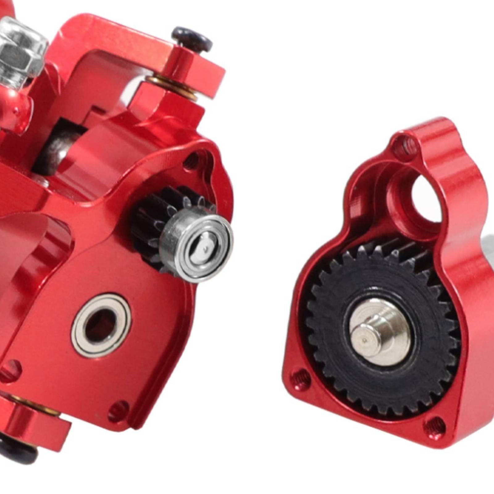 Metallische Hochachse für RC Crawler Fahrzeug Brückenkomponente Ersatzteil mit Aluminiumgehäuse Und Stahlzahnrädern für Mehr Bodenfreiheit für Hobby Modellbau, color to 4