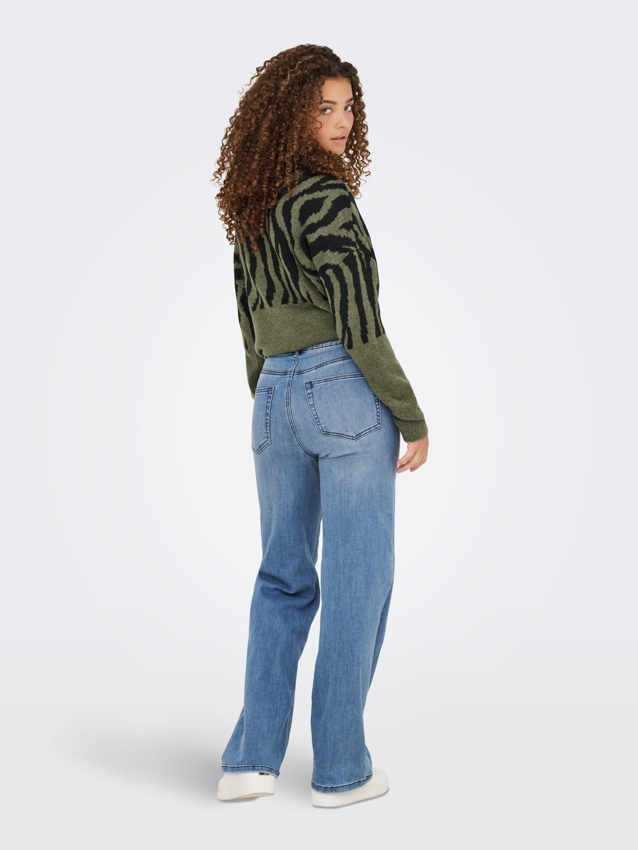ONLY Femme Onljuicy-wauw Hw Wide DNM Gua113 Noos Jean À Jambes Larges, Denim Bleu Médium, M / 30L EU