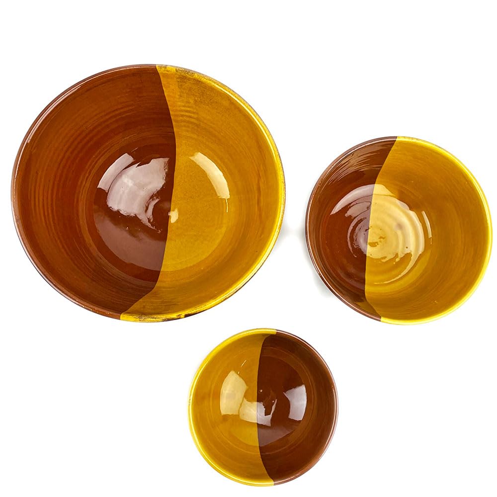 Lot de 3 bols marocains berbera