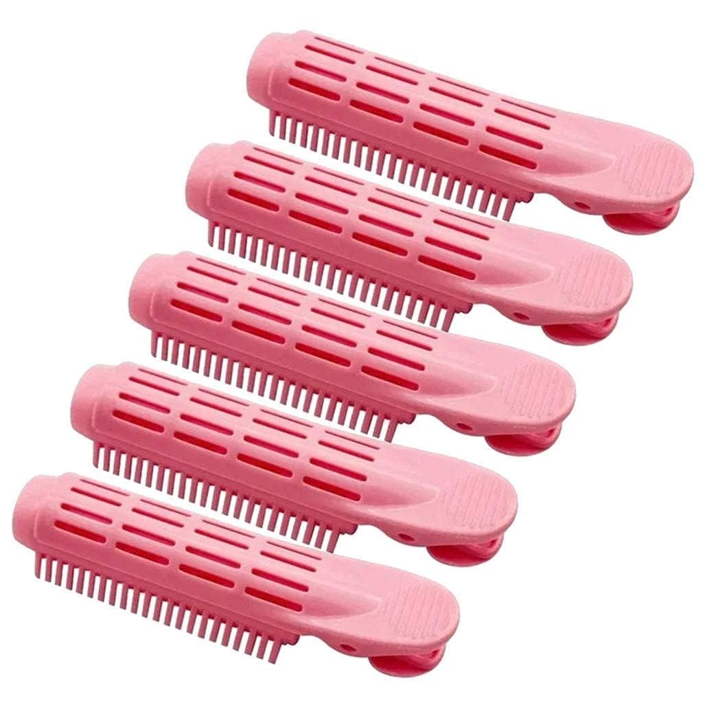 Rosojodg 5pcs Pink Volumizing Hair Root Clip, Natural