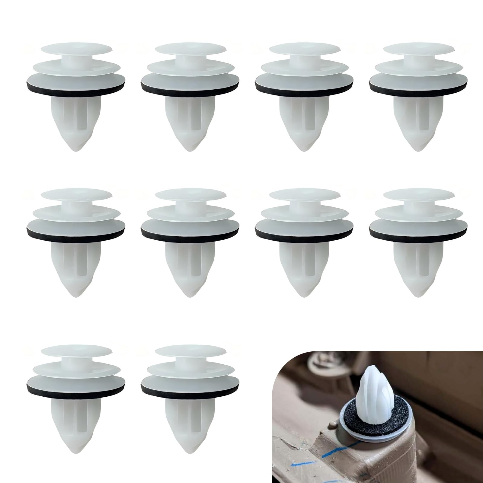 WZP 10PCS Door Trim Panel Retainer Clips, Car Door Fastener, Compatible with T0y0ta, Lexus, Camry, High Lander, RAV4, FJ Cruiser, ES 350, GX 470, is 250, is 350, is F, LS 460 &amp; LS 600HL, 90467-A0005