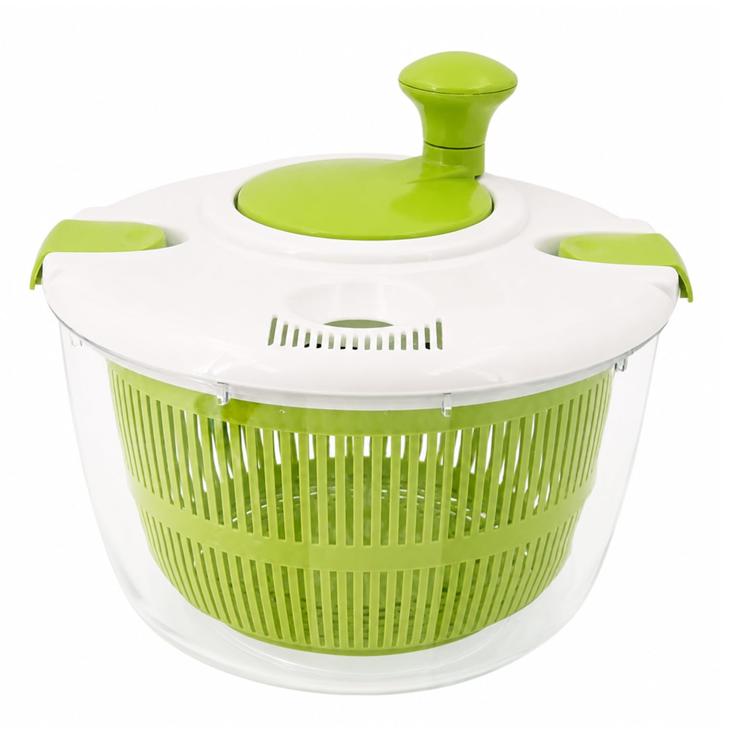 Photo 1 of Amaloria Salad Spinner, Lettuce Spinner with Drain, Vegetable and Fruit Washer, Salad Dryer for Washing, Spinning, and Drying Greens, Fruits and Vegetables, 5.3 Quarts Capacity