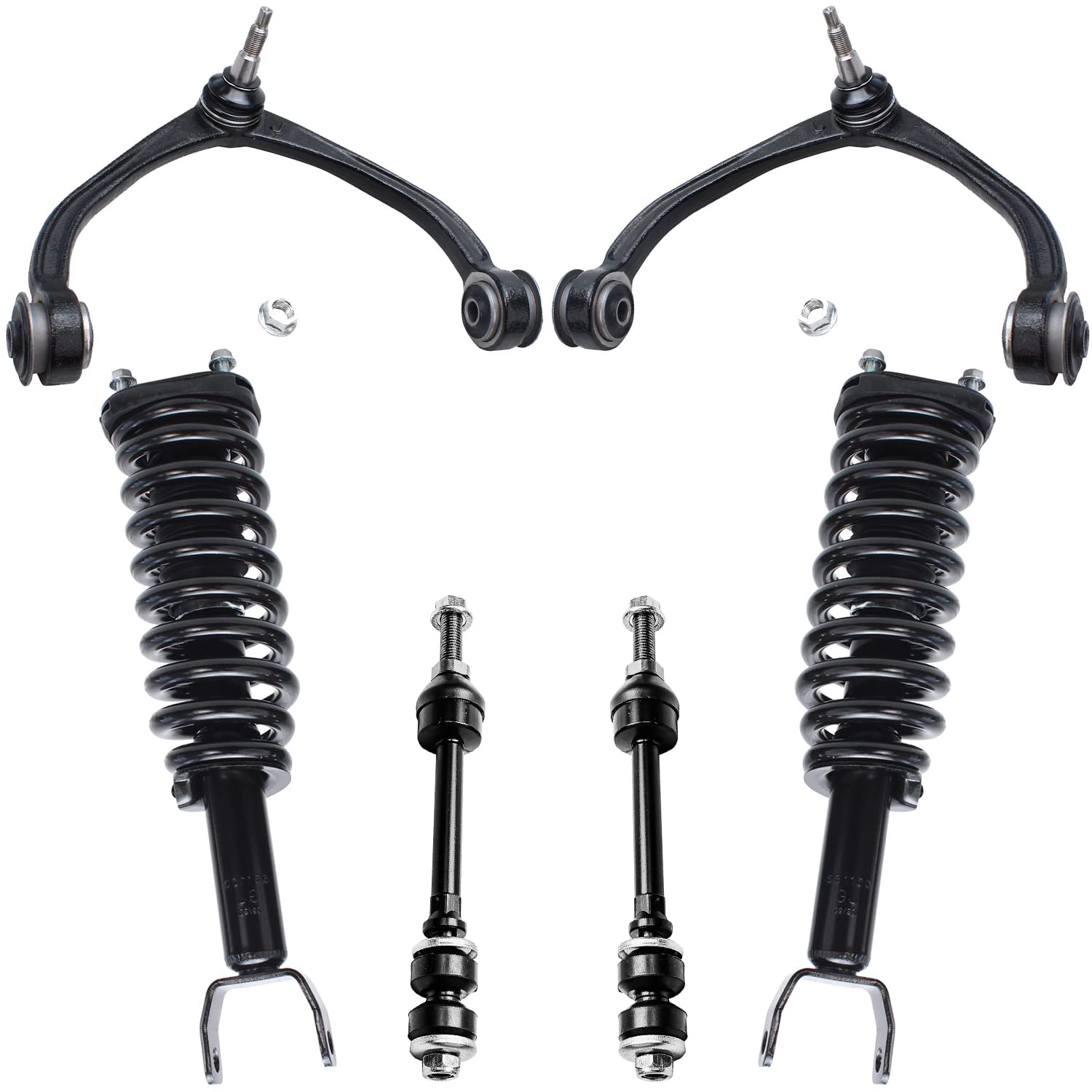Detroit Axle - 4WD Front End Suspension Kit for 2005-2009 Dodge Dakota