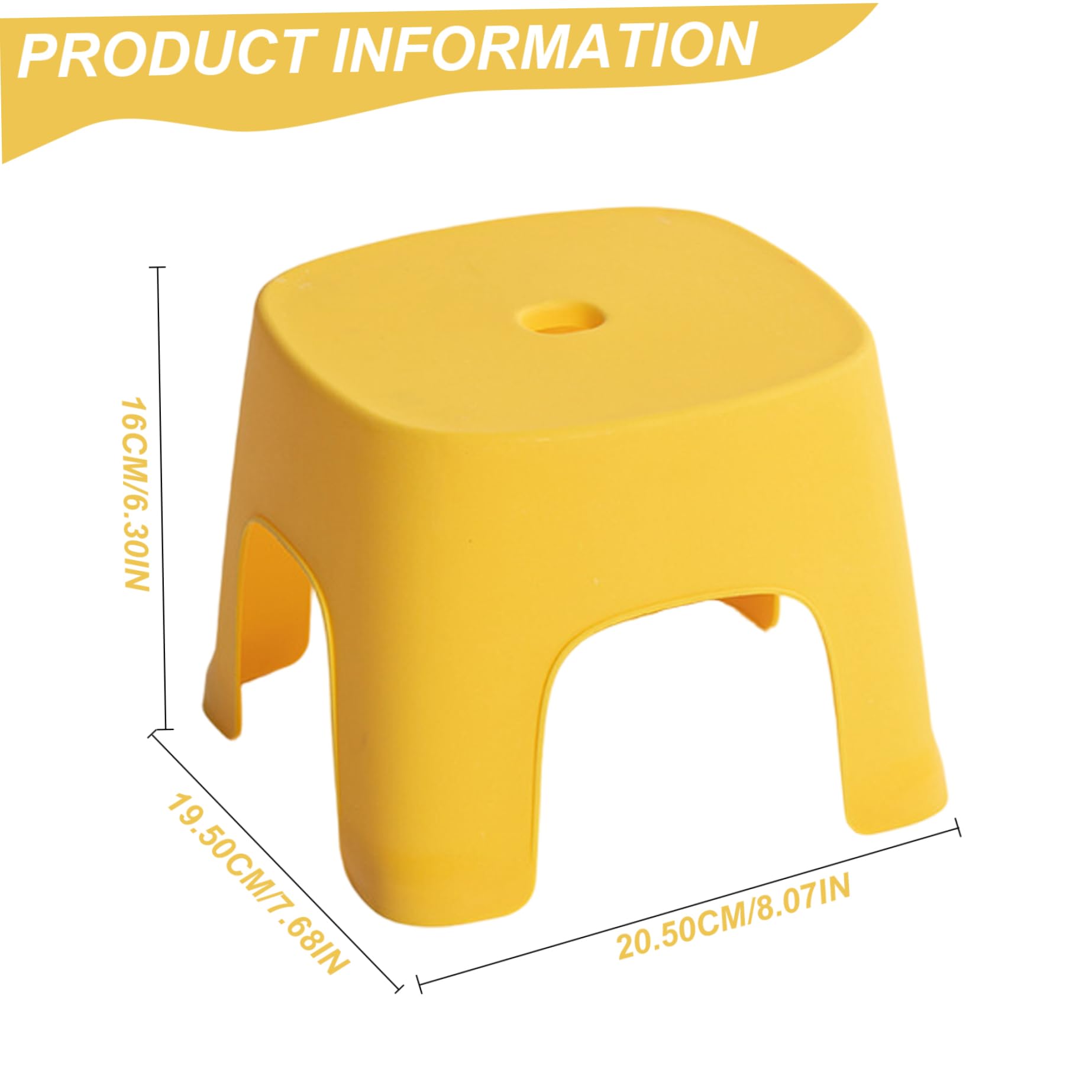 Tabouret d'enfants 8x8x6 Pouces empilable et Lourde Tabouret PVC en PVC en