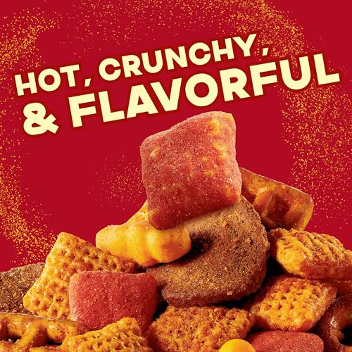Chex Mix Hot and Spicy Savory Snack Mix, Family Size, Snack Bag, 13.5 oz image 5