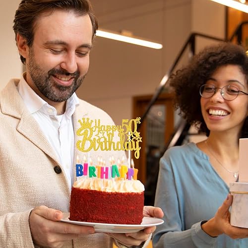 Miniatura 2 de Decoración para tarta de cumpleaños número 50, decoración de pastel de cumpleaños, decoración de pastel de cumpleaños, decoración de pastel de 50