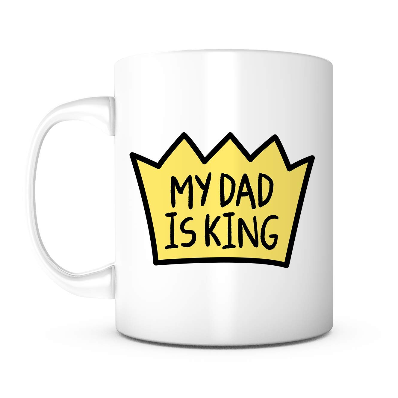 DQG CVT Tazza In Ceramica 325ml Con Scritta 'Thank You For Being My Father' - Regalo Per Papà, Marito, Da Figlia, Figlio, Moglie