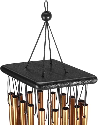 Miniatura 6 de Campanillas de viento de 47.24 pulgadas, coloridas, para el jardín, al aire libre, grandes, color plateado