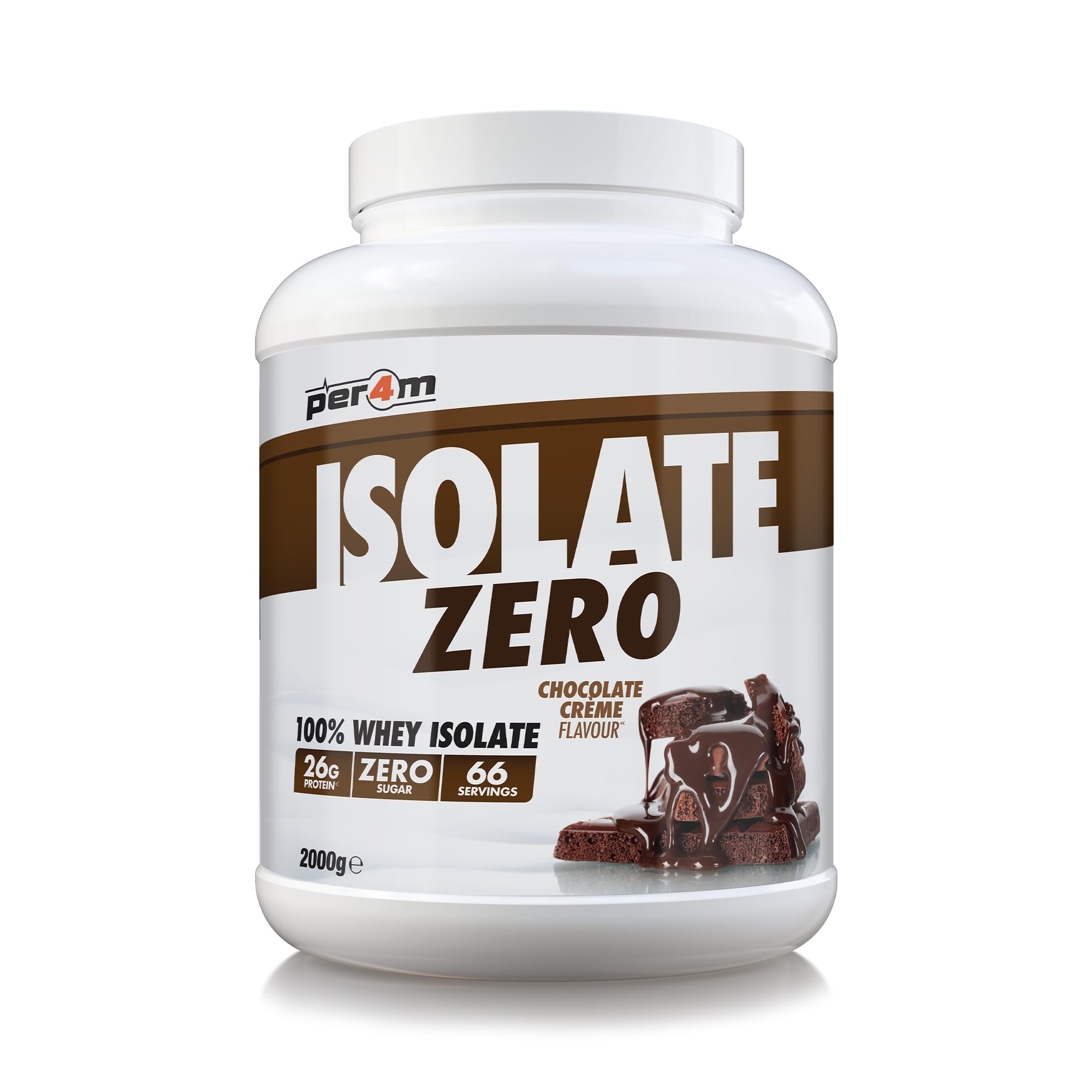 Isolate Zero Premium Whey Protein Powder | Superior Flavour Ultra Filtered + Amino Acids | Fast Absorbing Zero Sugar Gluten Free Shake for Lean Muscle & Recovery (2kg, Chocolate Creme)