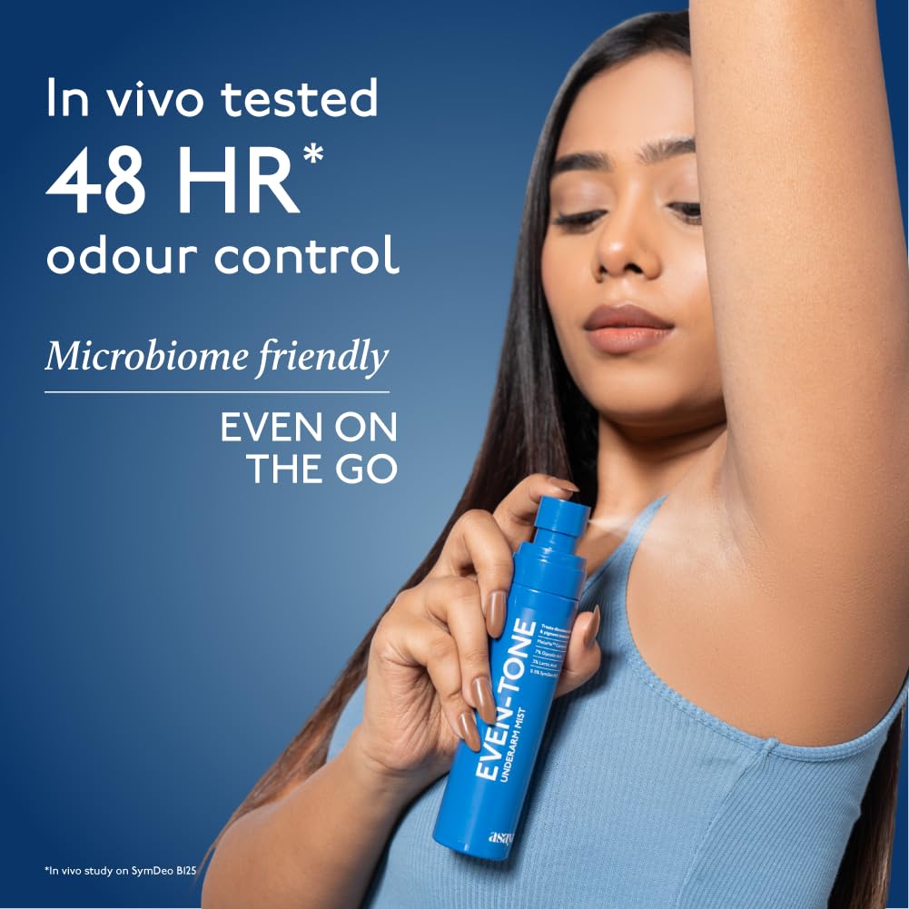 Asaya Even Tone Underarm Mist | Lightweight Spray for Underarm Pigmentation Removal & Odour Control | Even Tone Underarm Mist for Dark Underarms | Sweet Vanilla | 100 ml 3