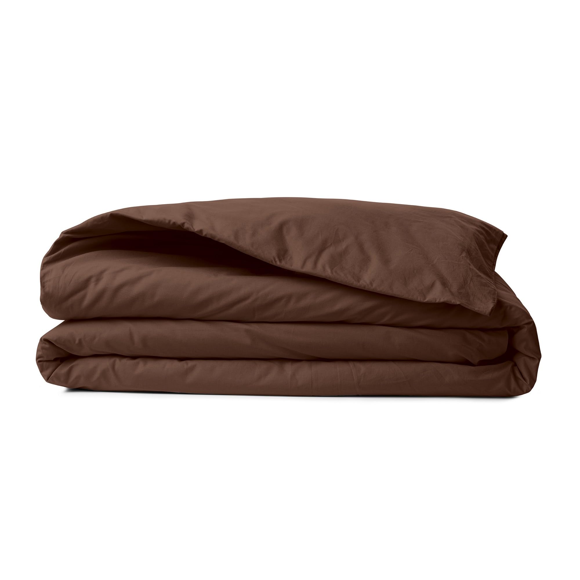 Premium Ranforce Single Quilt Cover, Dark Brown, 135 x 200 cm, 100% Cotton, 155 Thread Count, Button Closure - Image 4