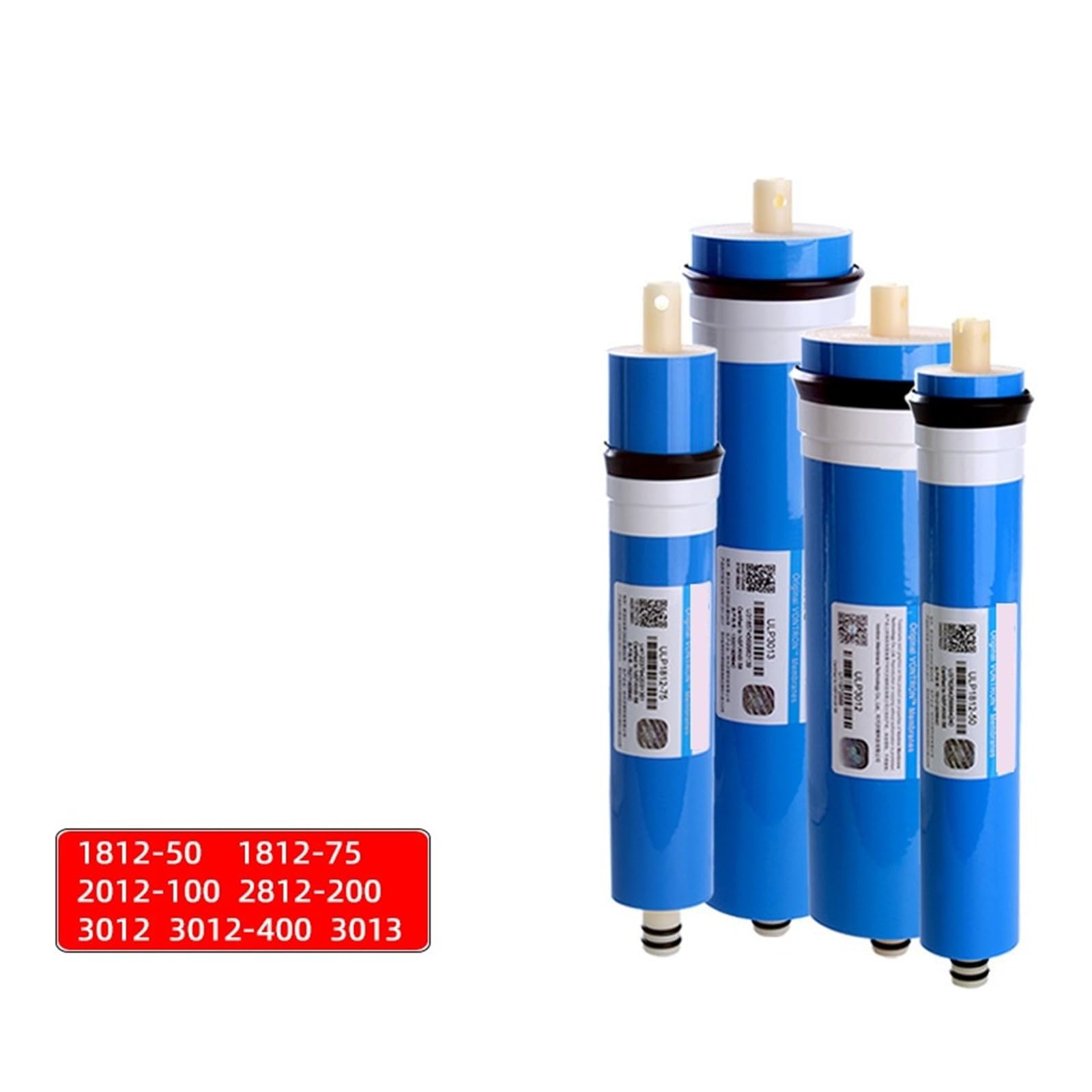 Membrana RO for filtro purificador de agua 50G, 75G, 100G, 200G, 300G, 400G Reemplazo de filtro de membrana de ósmosis inversa Con función de filtración de alta eficiencia(3012-400)