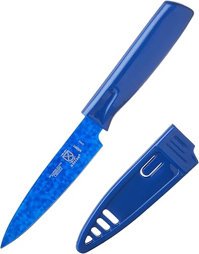 Miniatura 2 de Mercer Culinary Cuchillo de pelar antiadherente, 4 pulgadas, azul