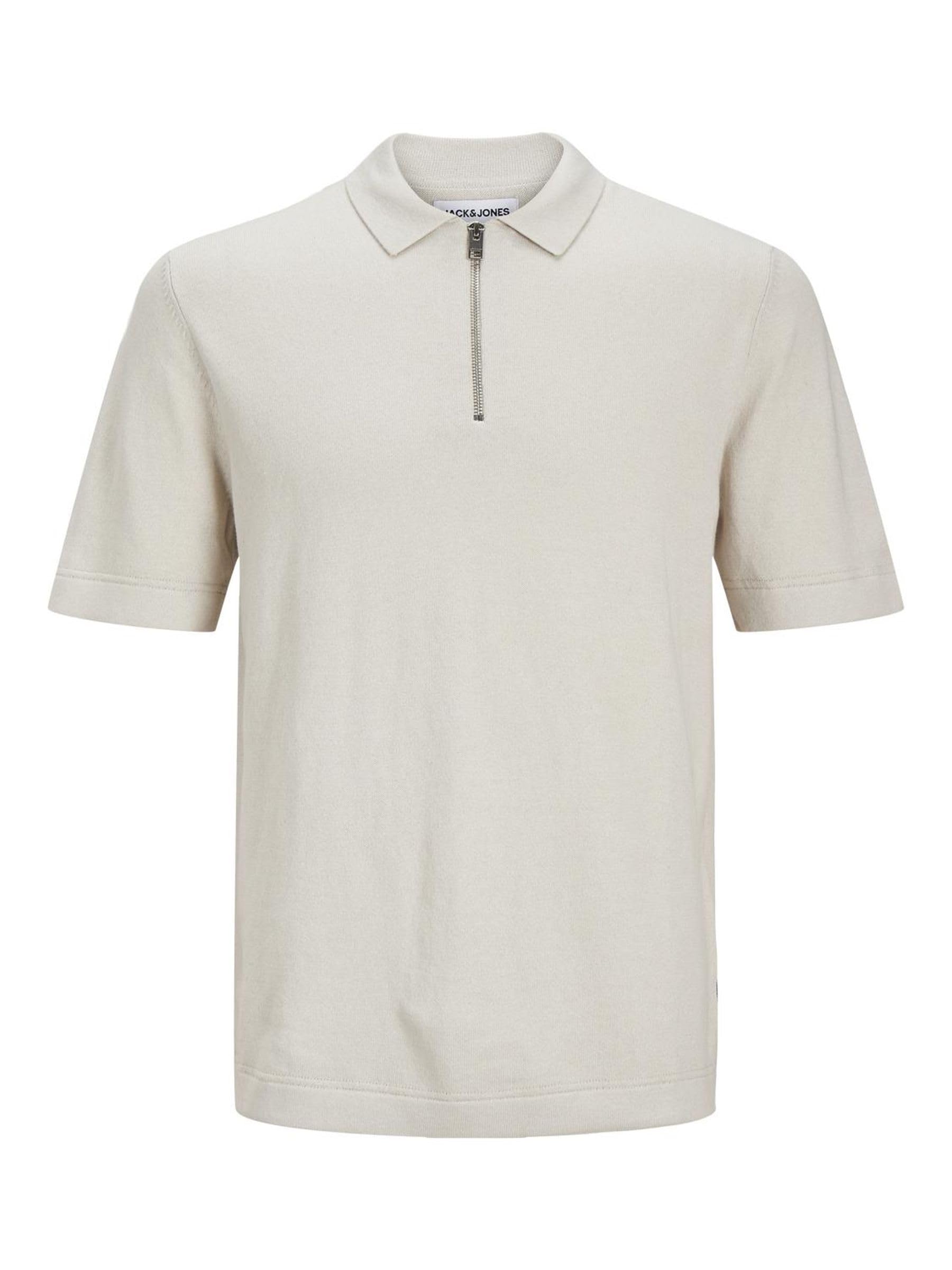 JJEMIL KNIT SS ZIP POLO Triko Erkek