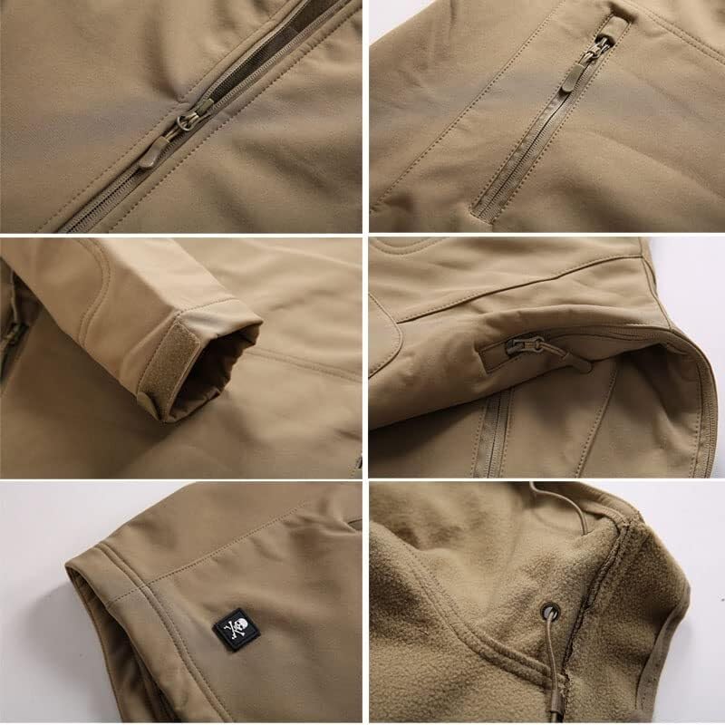 Taktisches Camouflage Softshell Hoody Jacke Mantel Hose Bekleidungsset