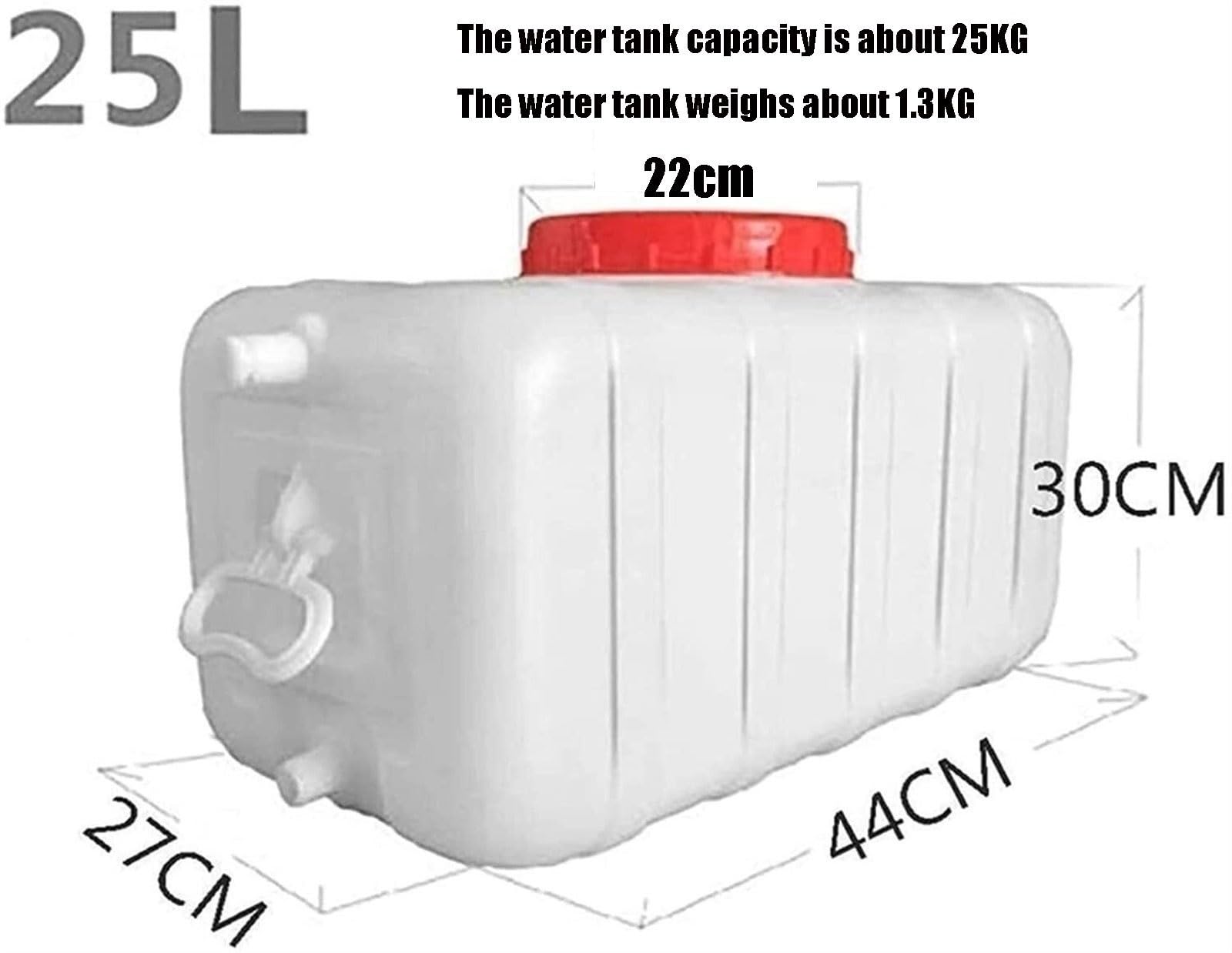 Wassertank, Wasserspeicher, verdickter rechteckiger Kunststoffeimer, Wasserspeicher, Haushaltseimer aus lebensmittelechtem Kunststoff, Camping-Wasserbehälter (Farbe: Blau, Größe: 2