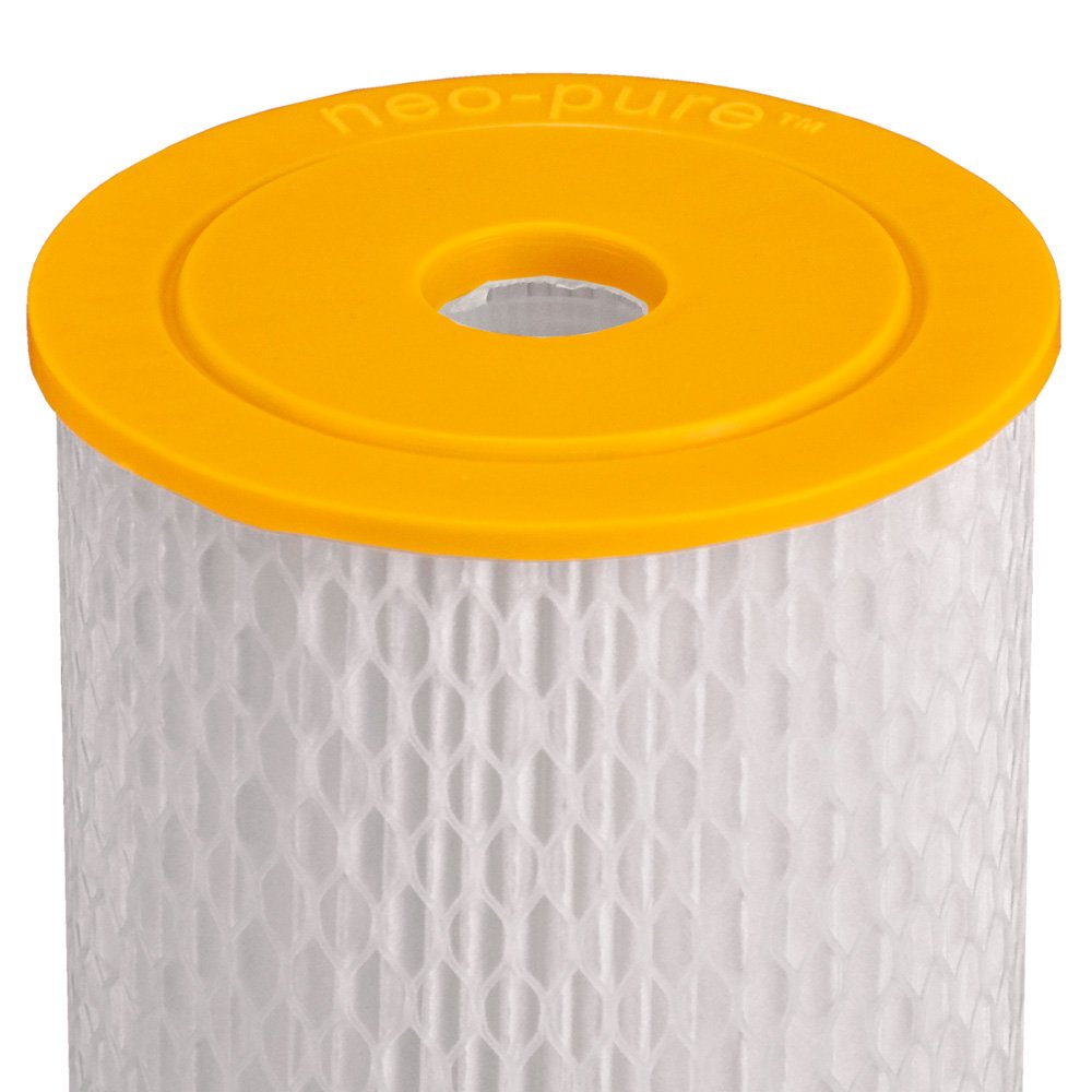 Neo-Pure PS-45200-50 20 BB Standard Efficiency Pleated Water Filter 50 Micron – Compatible with Standard Housings, Suitable for Residential, Commercial Use – Case of 6